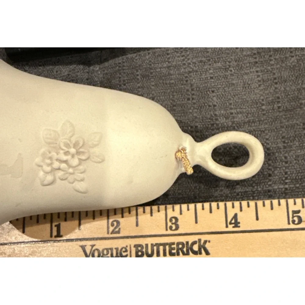 Vintage Cream Bell With Flowers  - 5